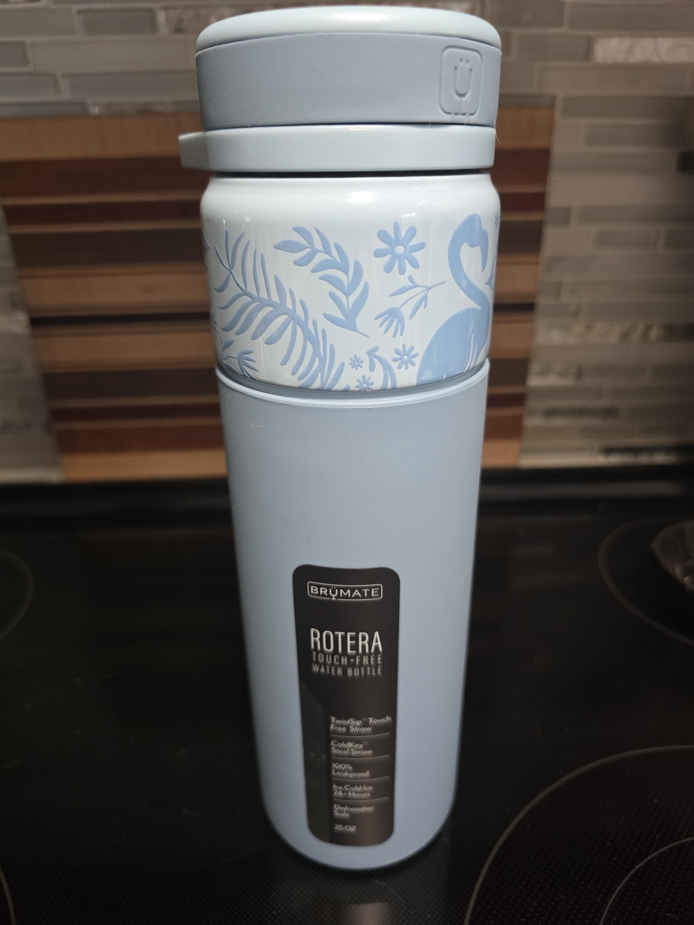 Rotera Touch-Free Water Bottle - Light Blue